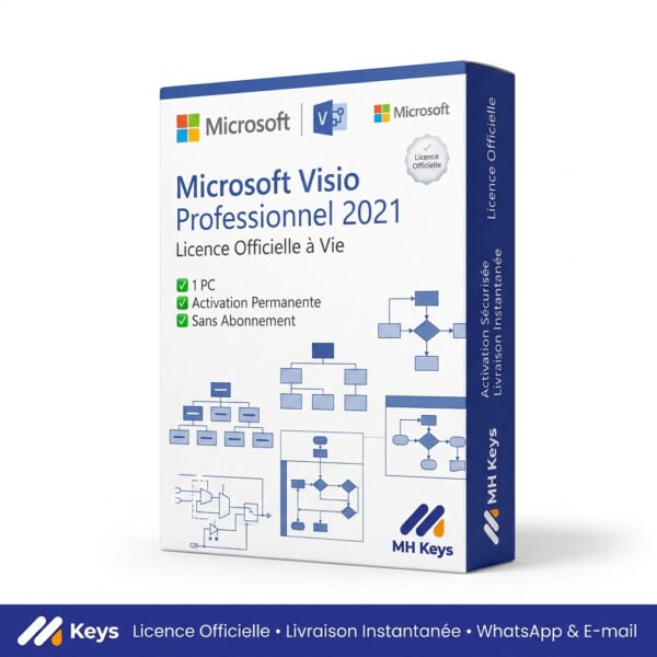 Microsoft Visio Professionnel 2021 | Licence Officielle à Vie