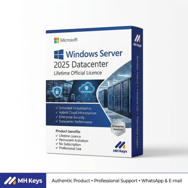 Windows Server 2025 Datacenter | Licence Officielle à Vie